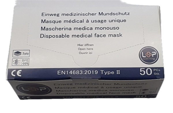 50 Masques hygiéniques à usage unique - Medigam