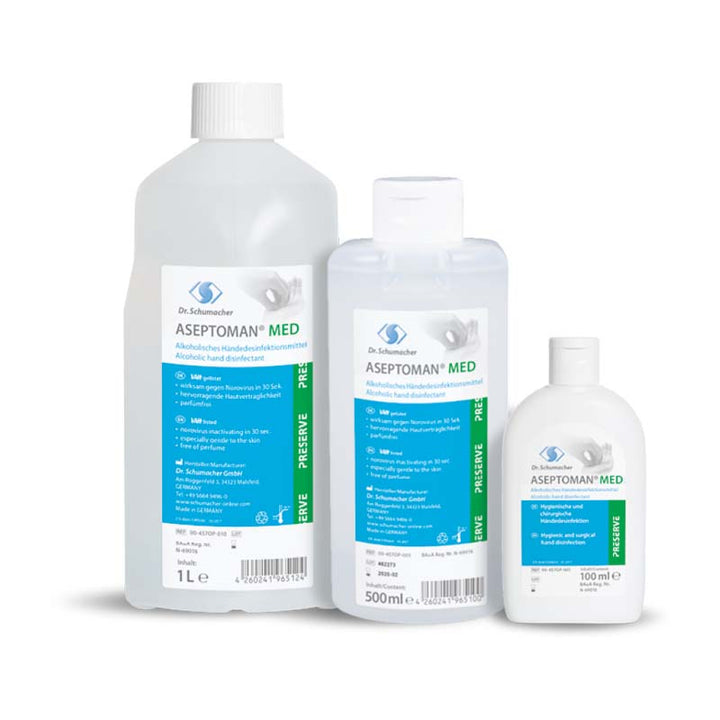 Aseptoman - Désinfectant alcoolique pour les mains Liquide 500 ml C - 003L - Medigam