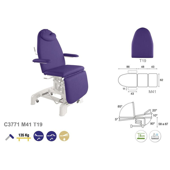 C - 3771 Ecopostural fauteuil beauty - Medigam