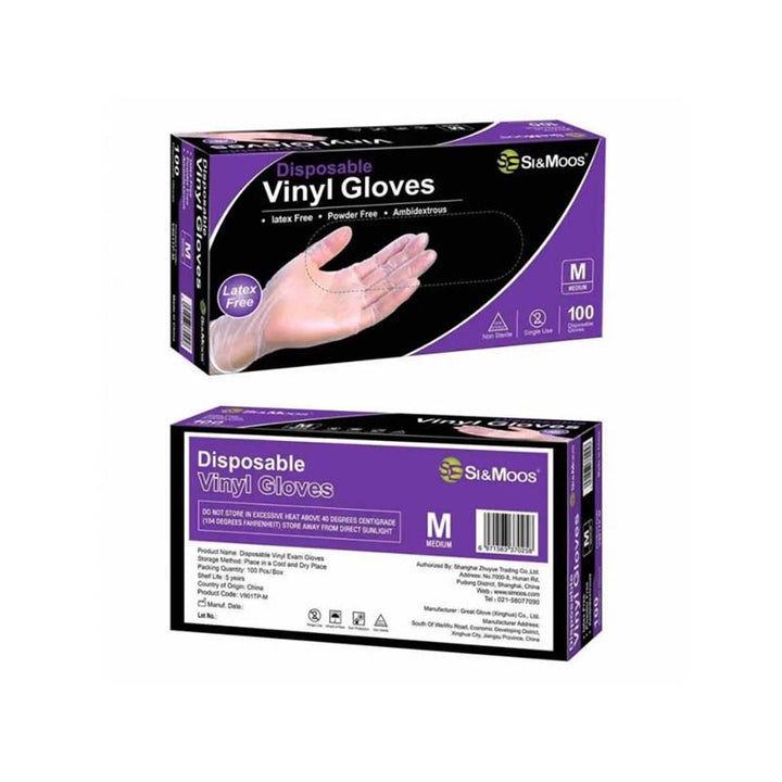 Gants jetables en Vinyle 100 pièces C - 303C - Medigam