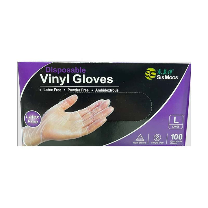 Gants jetables en Vinyle 100 pièces C - 303C - Medigam