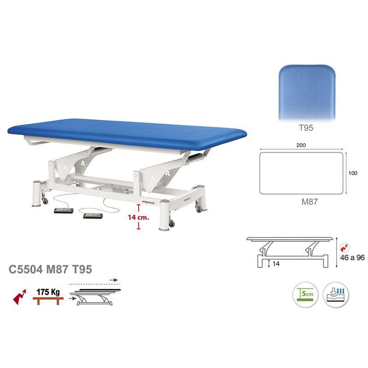 Table de massage bobath en 1 plan Ecopostural C5504 - Medigam