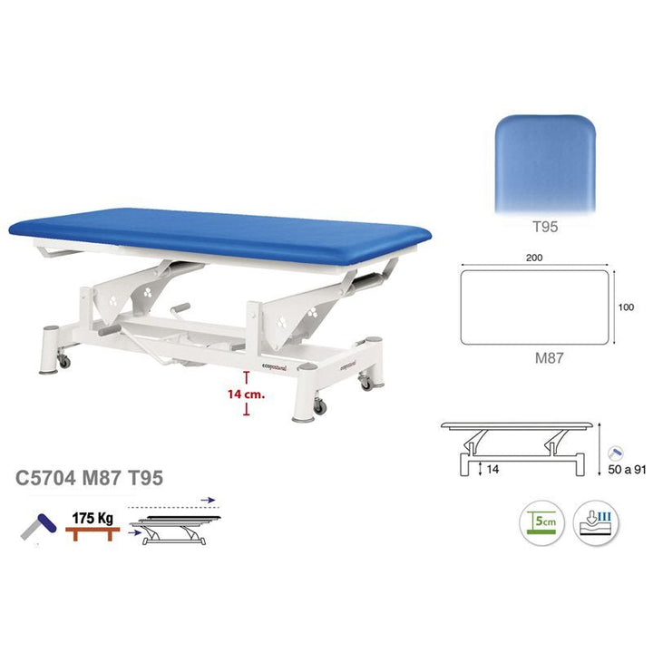 Table de massage bobath en 1 plan Ecopostural C5704 - Medigam