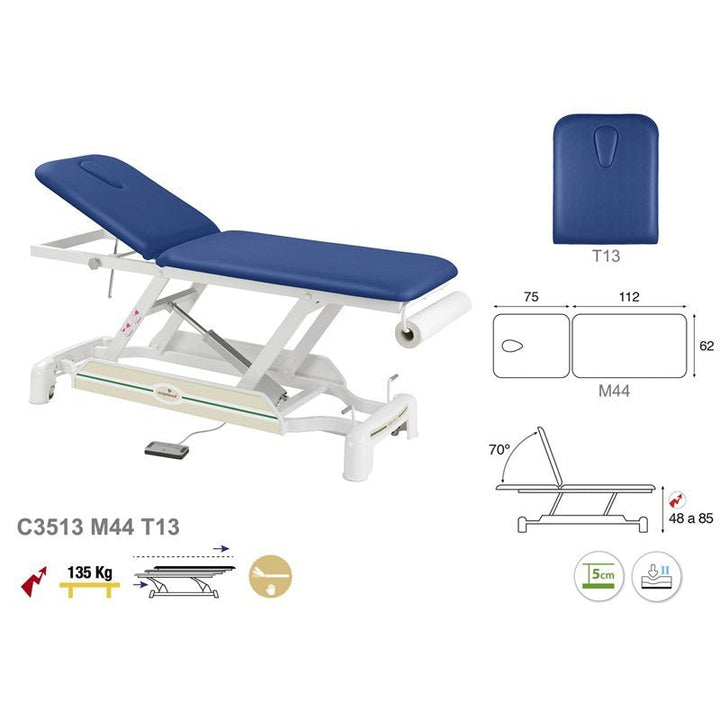 Table de massage électrique en 2 plans Ecopostural C3513 - Medigam