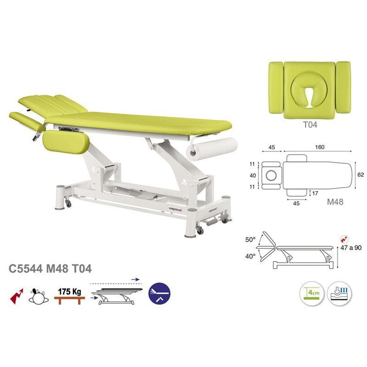 Table de massage électrique en 2 plans Ecopostural C5544 - Medigam