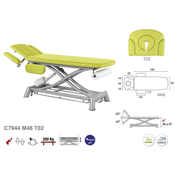 Table de massage électrique en 2 plans Ecopostural C7944 - Medigam