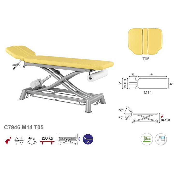 Table de massage électrique en 2 plans Ecopostural C7946 - Medigam