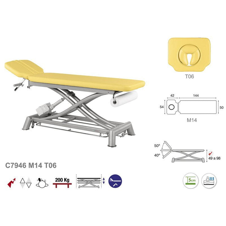 Table de massage électrique en 2 plans Ecopostural C7946 - Medigam