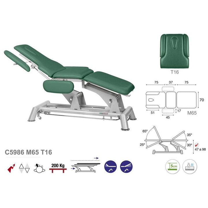 Table de massage électrique en 3 plans Ecopostural C5986 - Medigam