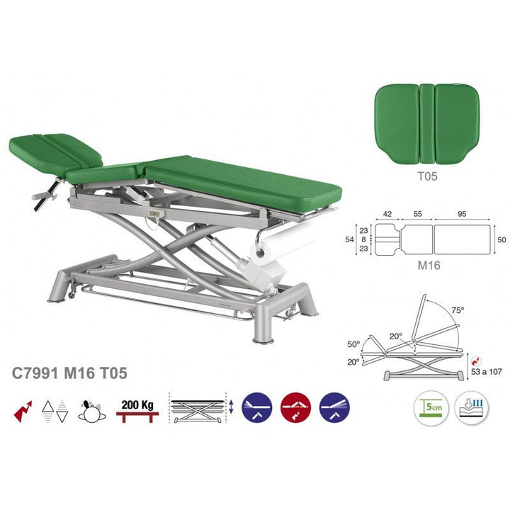 Table de massage électrique en 3 plans Ecopostural C7991 - Medigam