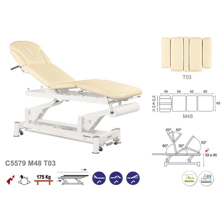 Table de massage électrique en 4 plans Ecopostural C5579 - Medigam