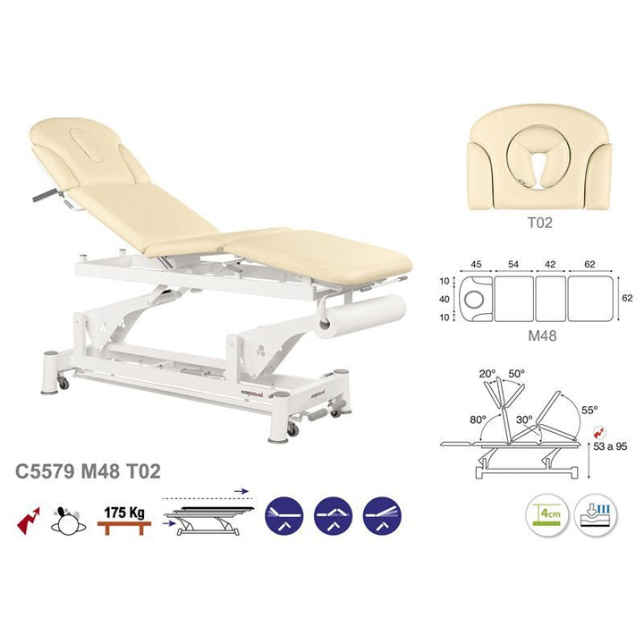 Table de massage électrique en 4 plans Ecopostural C5579 - Medigam